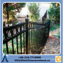 2015 new style cheap sloping terrain iron fence /sloping terrain steel iron fence